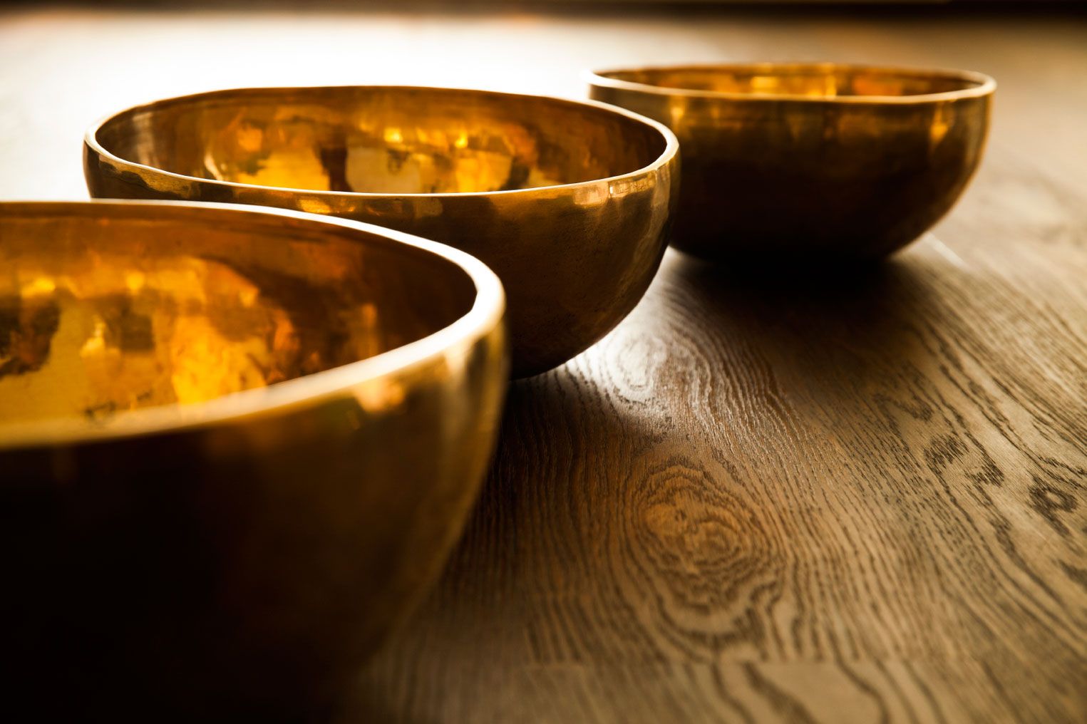 Drei Klangschalen